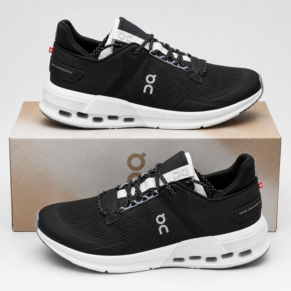 On Cloudnova Flux Running Shoes Black 3WD10382250 Women’s Size 9 Sneaker